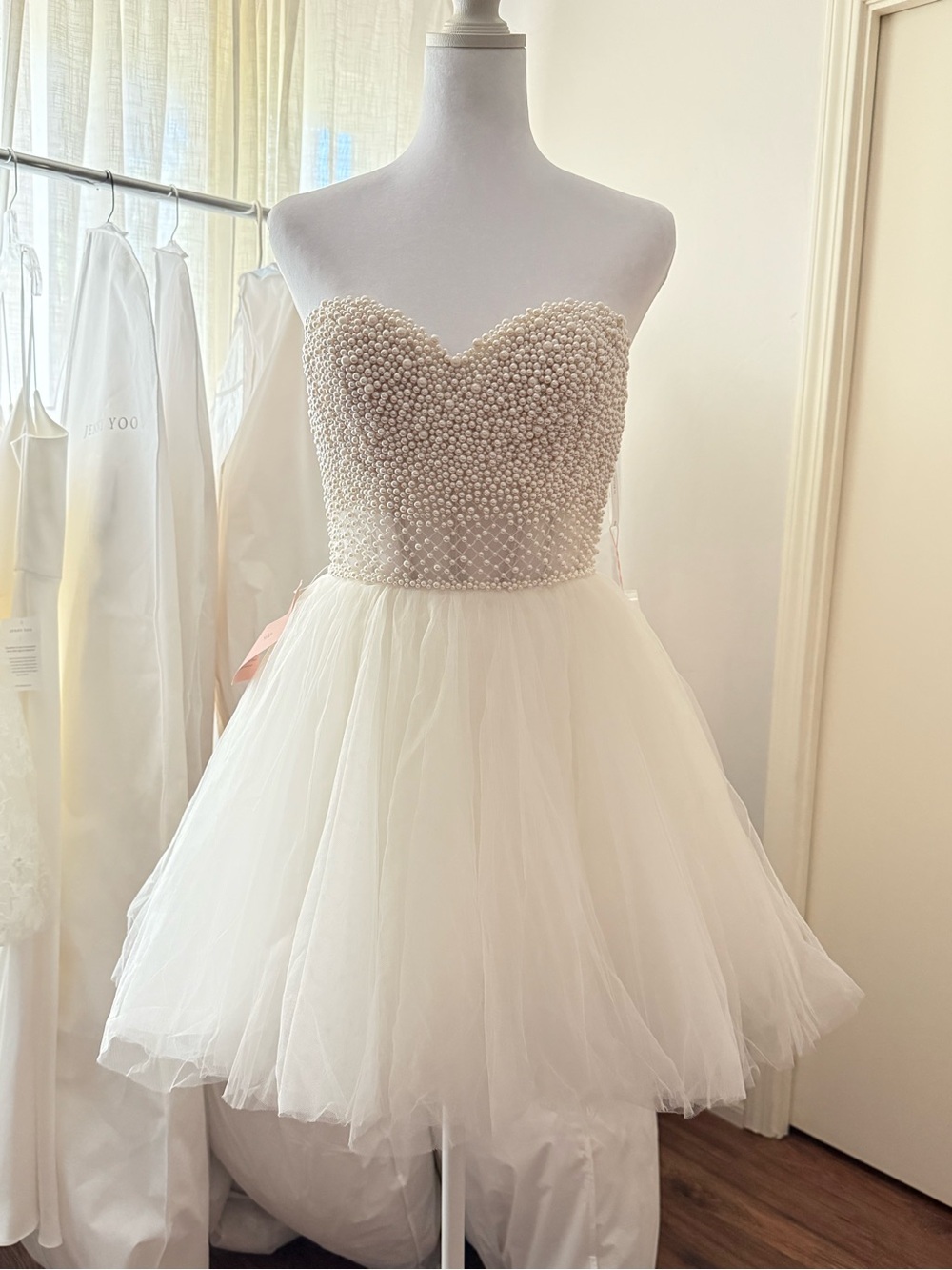 Wtoo by Watters Maeve Pearl Corset Mini Dress Size 2 Anthropologie